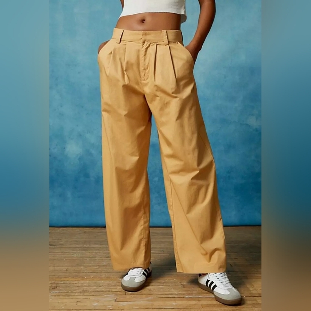 BDG Women's Tan Wide-Leg Pants